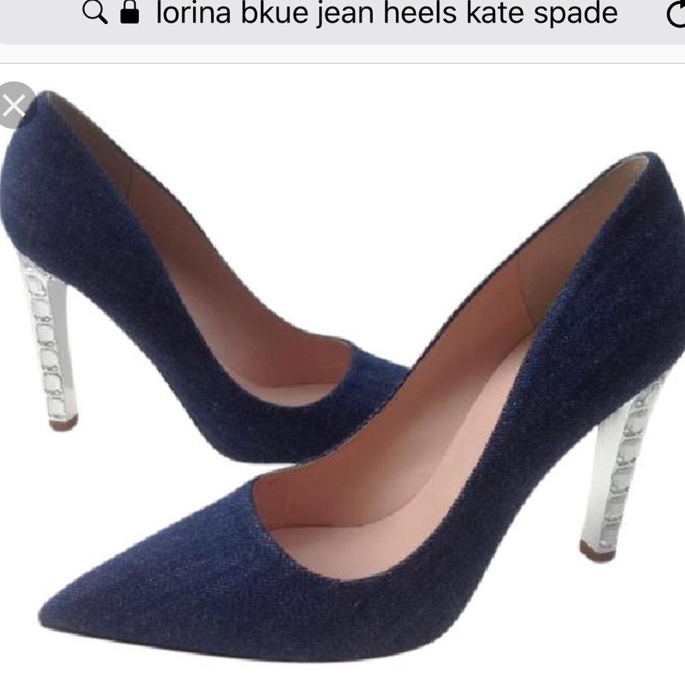 Kate Spade Lorina Blue Jean Heel